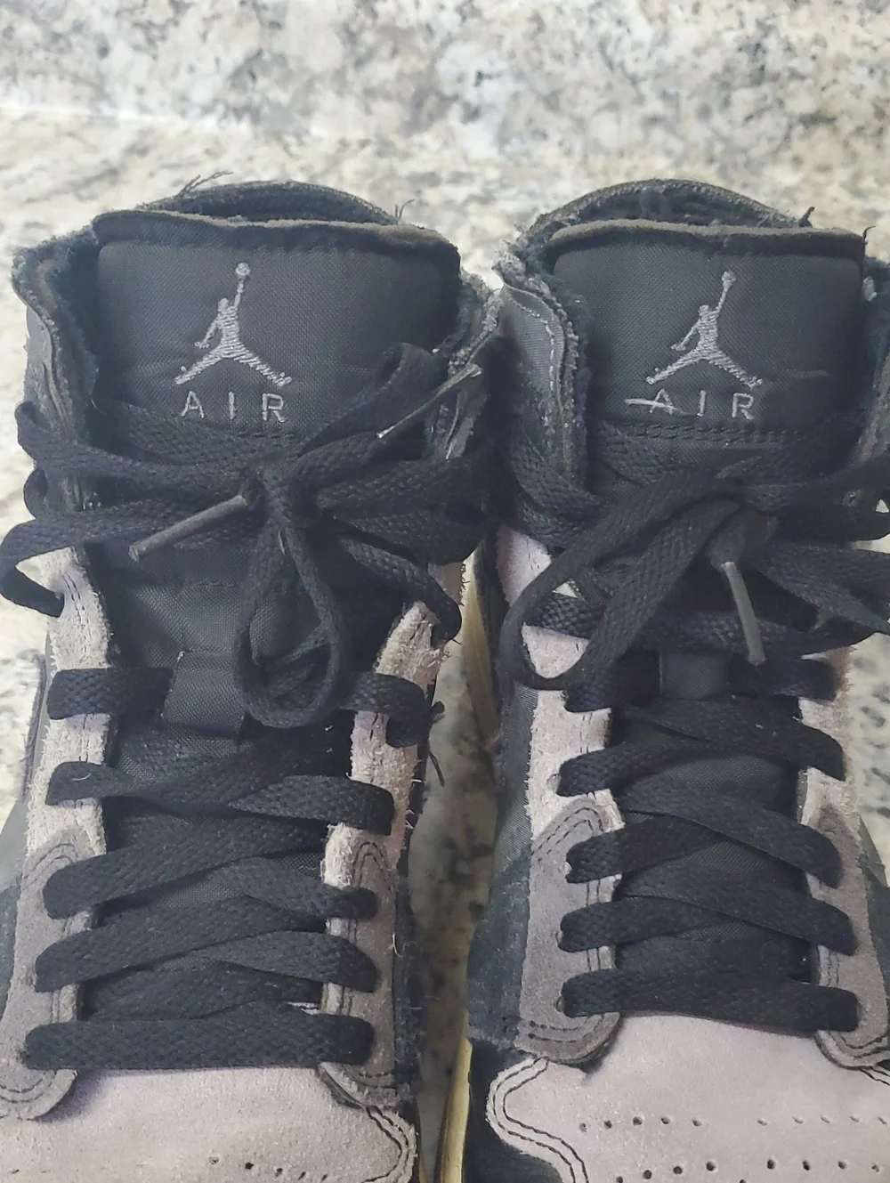 Jordan Men's High-Top Sneakers in Black and Gray
